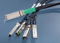 Extremo QSFP + o cabo de cobre, QSFP+ a SFP+ ventilam para fora o cabo para a rede
